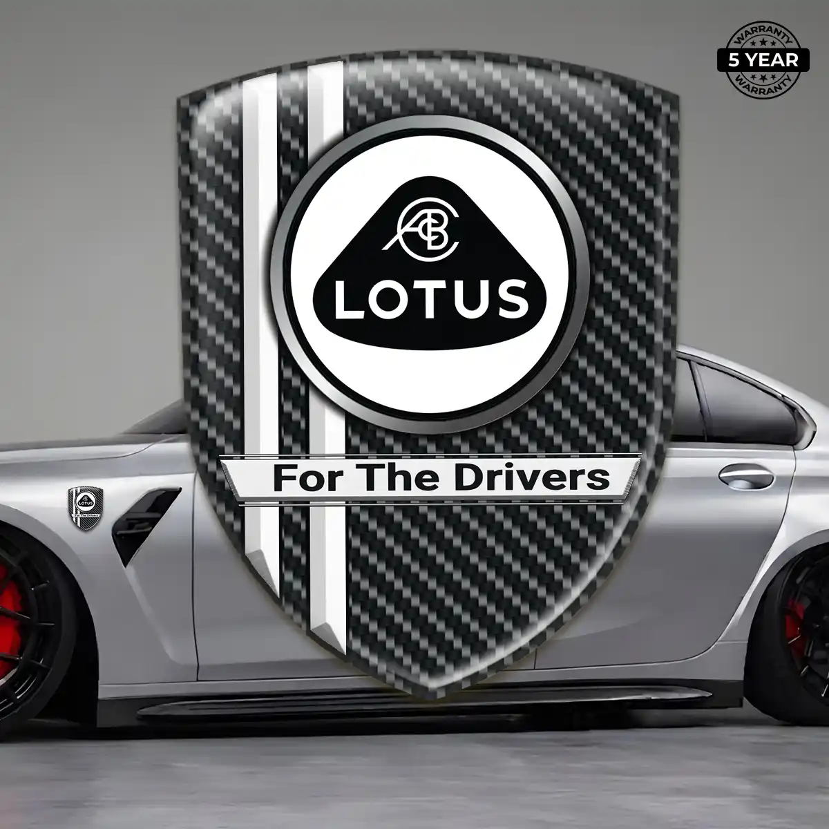 Lotus Resin Emblem Sticker Premium Dome
