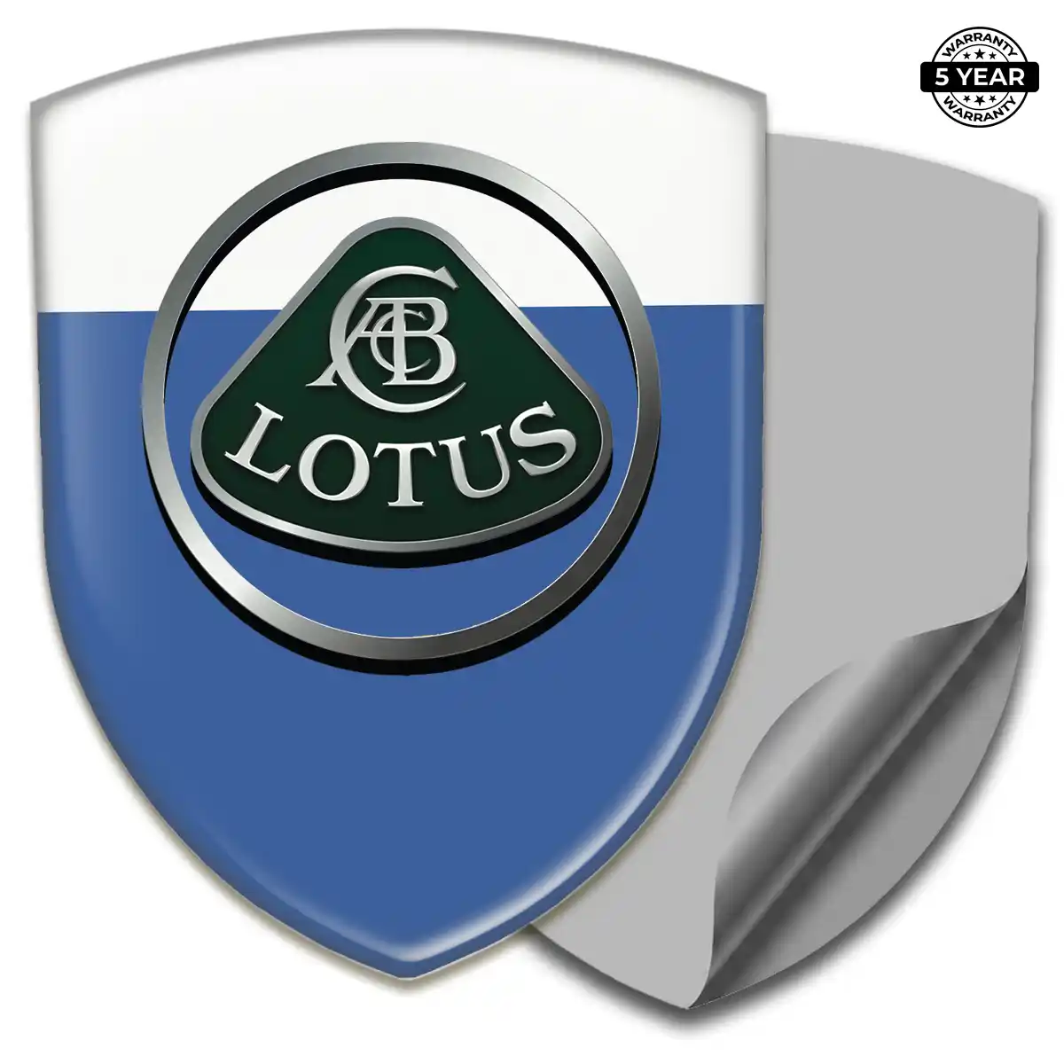 Lotus Resin Emblem Sticker Refined Design