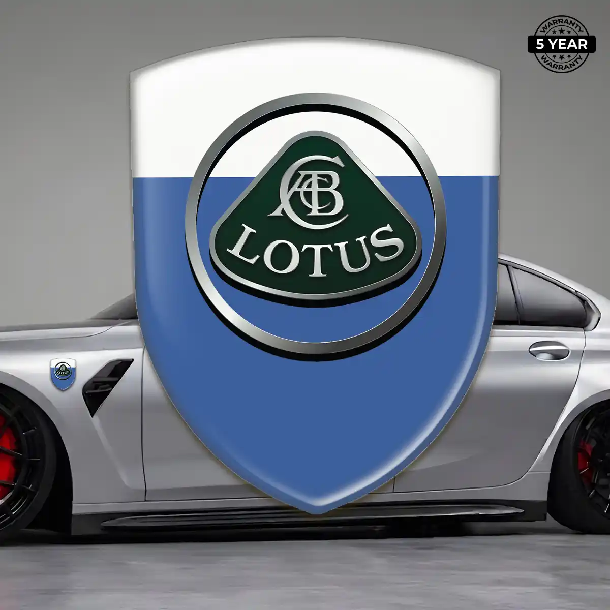 Lotus Resin Emblem Sticker Refined Design