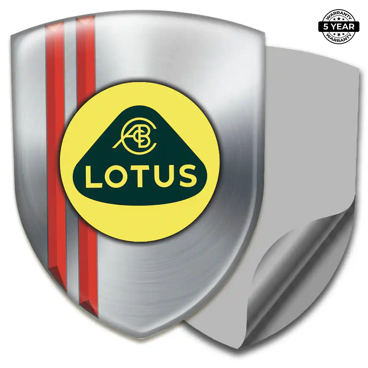 Lotus Resin Emblem Sticker Resin Luxe