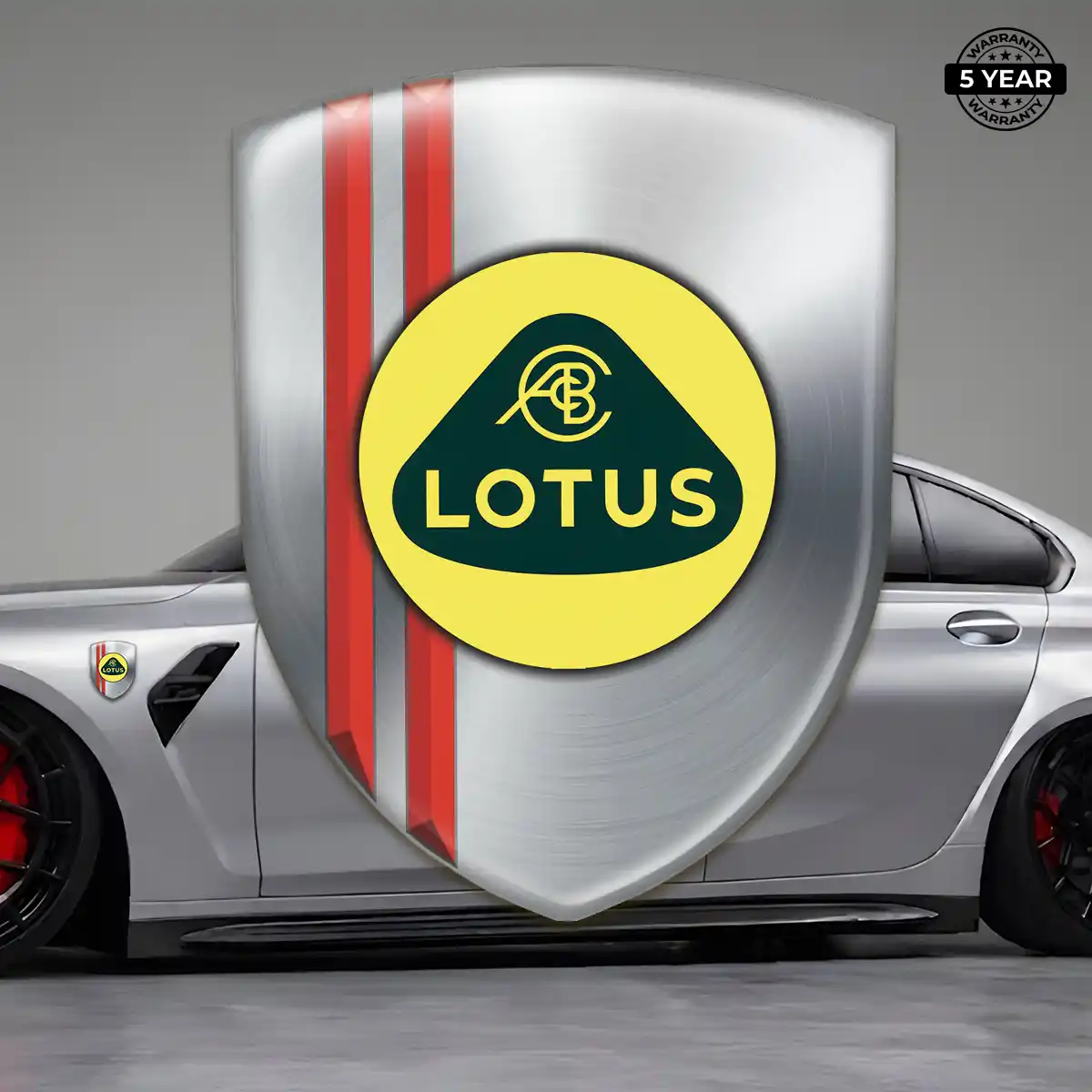 Lotus Resin Emblem Sticker Resin Luxe