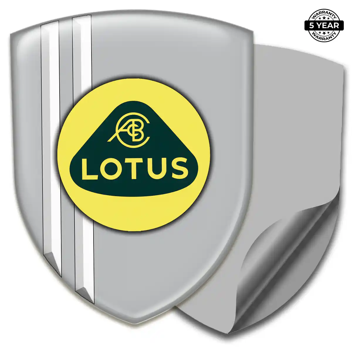 Lotus Resin Emblem Sticker Sleek Style