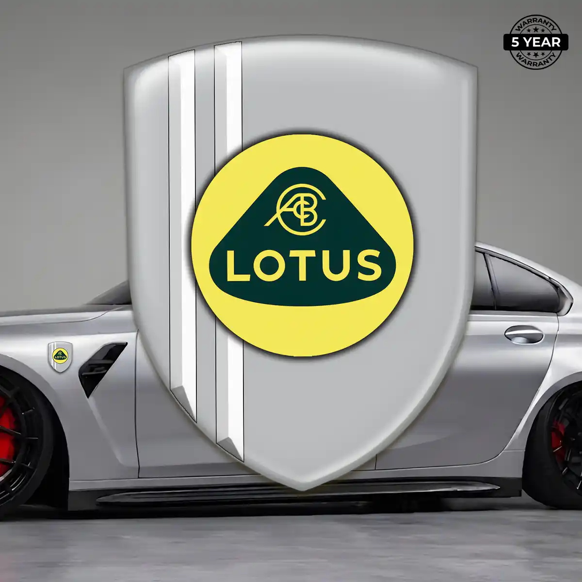 Lotus Resin Emblem Sticker Sleek Style