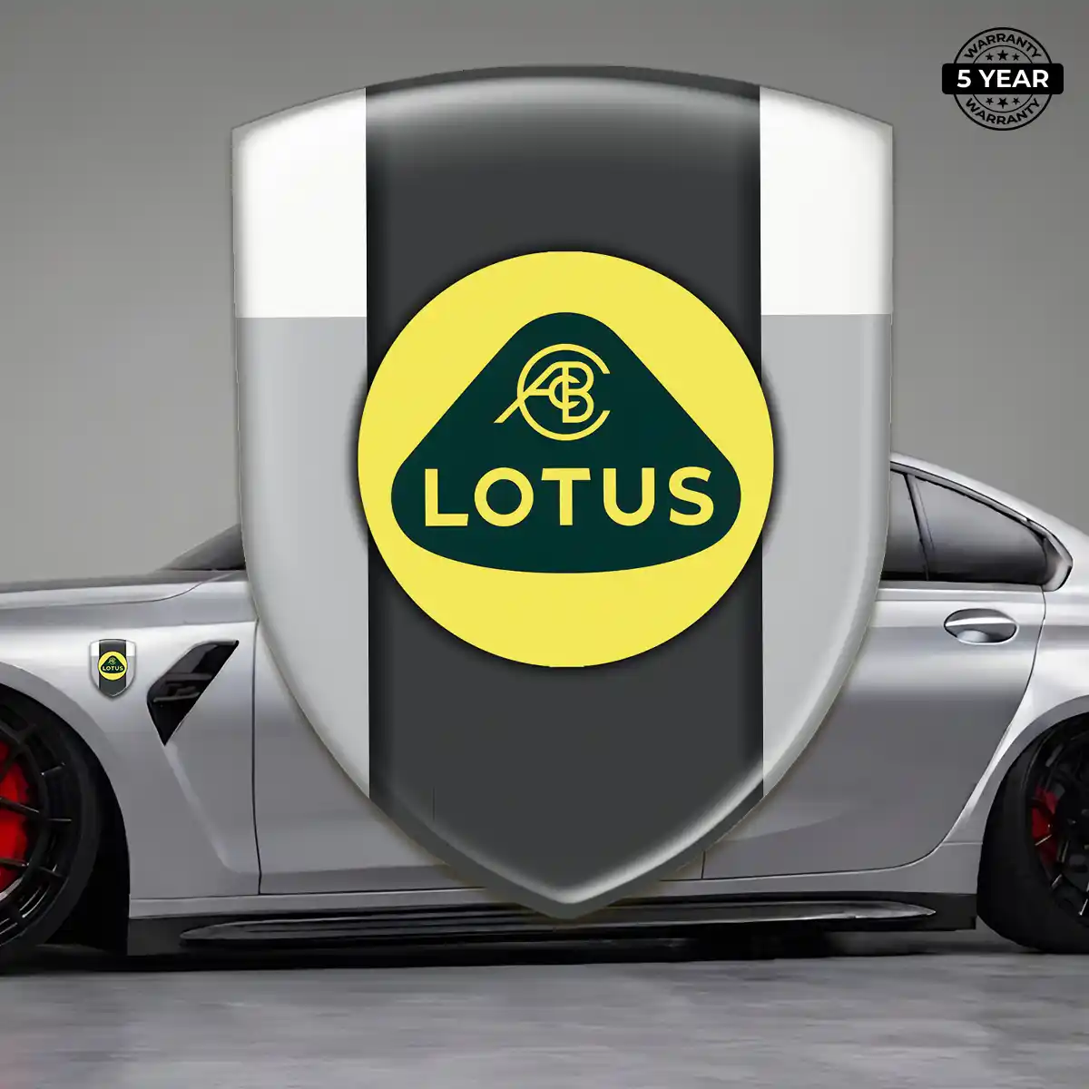 Lotus Self Adhesive Emblem Sticker Cabin Style
