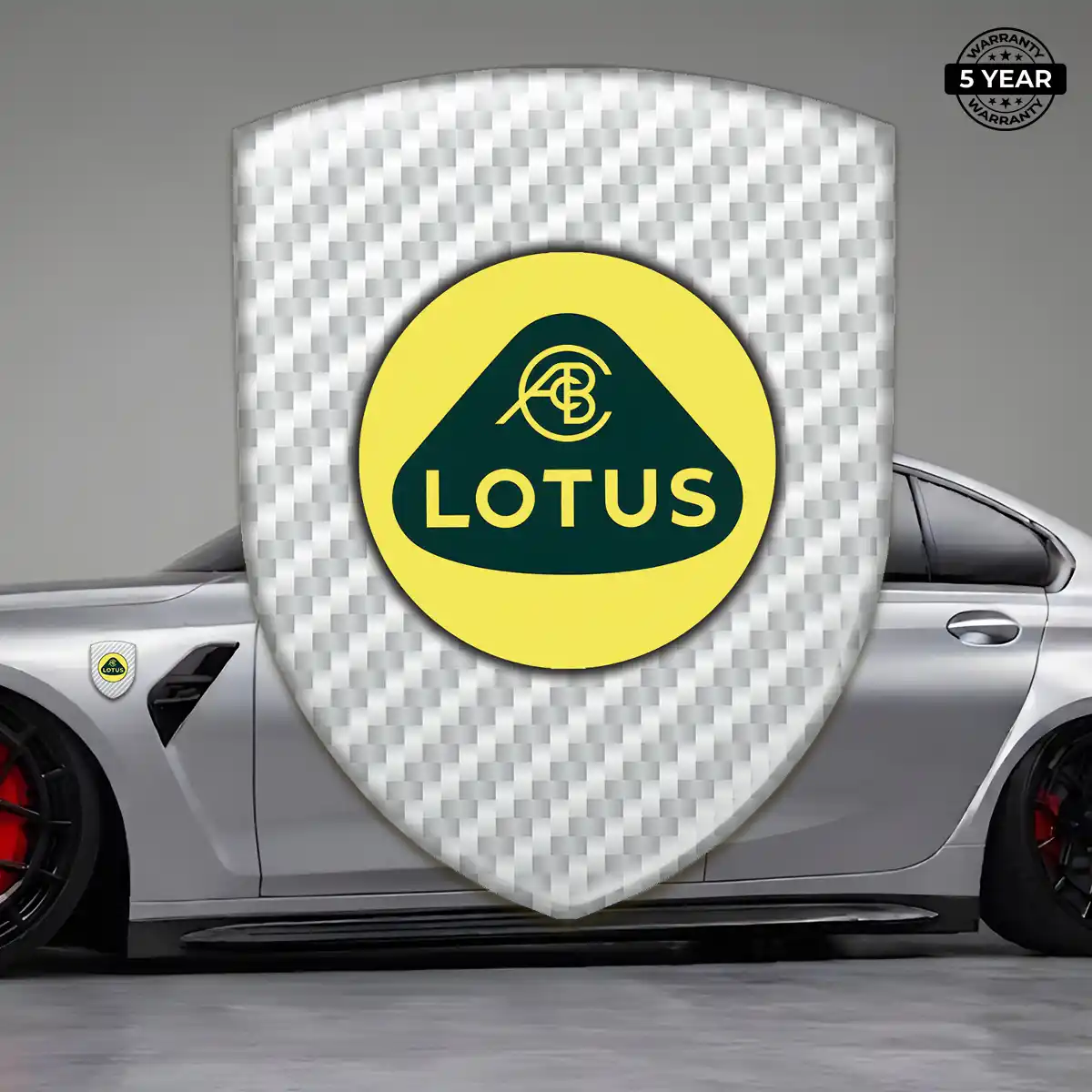 Lotus Self Adhesive Emblem Sticker Elite Finish