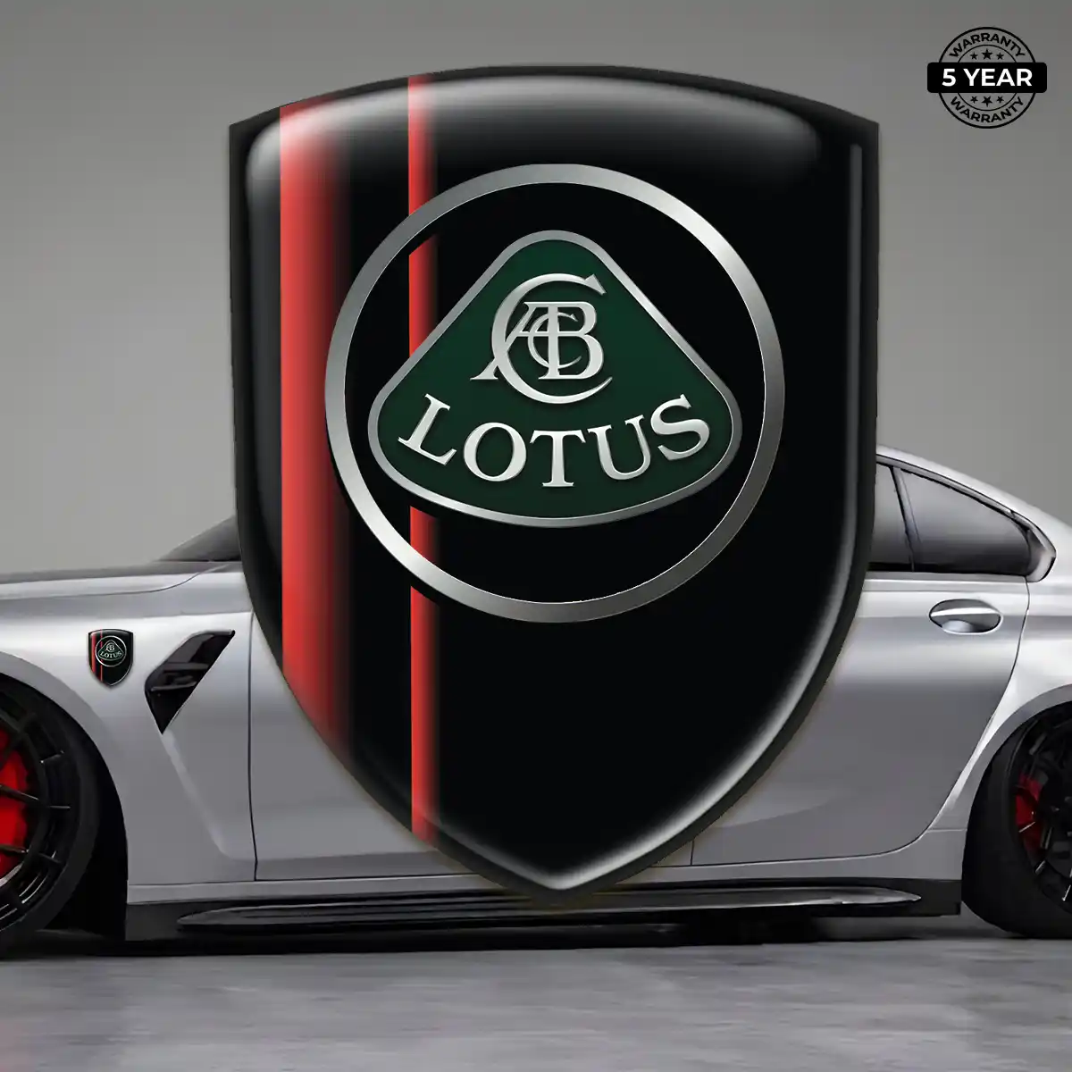 Lotus Self Adhesive Emblem Sticker Exterior Luxe