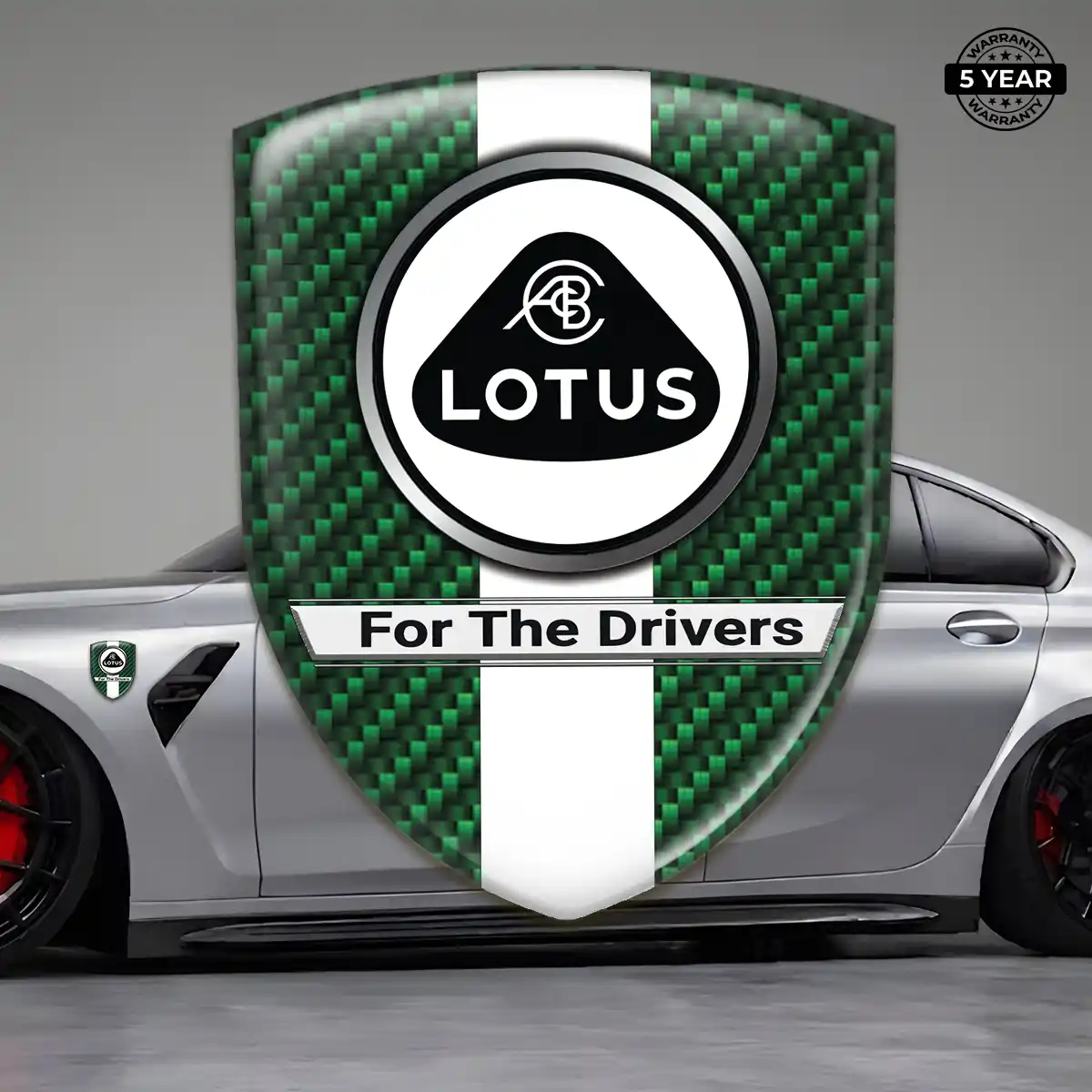 Lotus Self Adhesive Emblem Sticker Interior Elegance