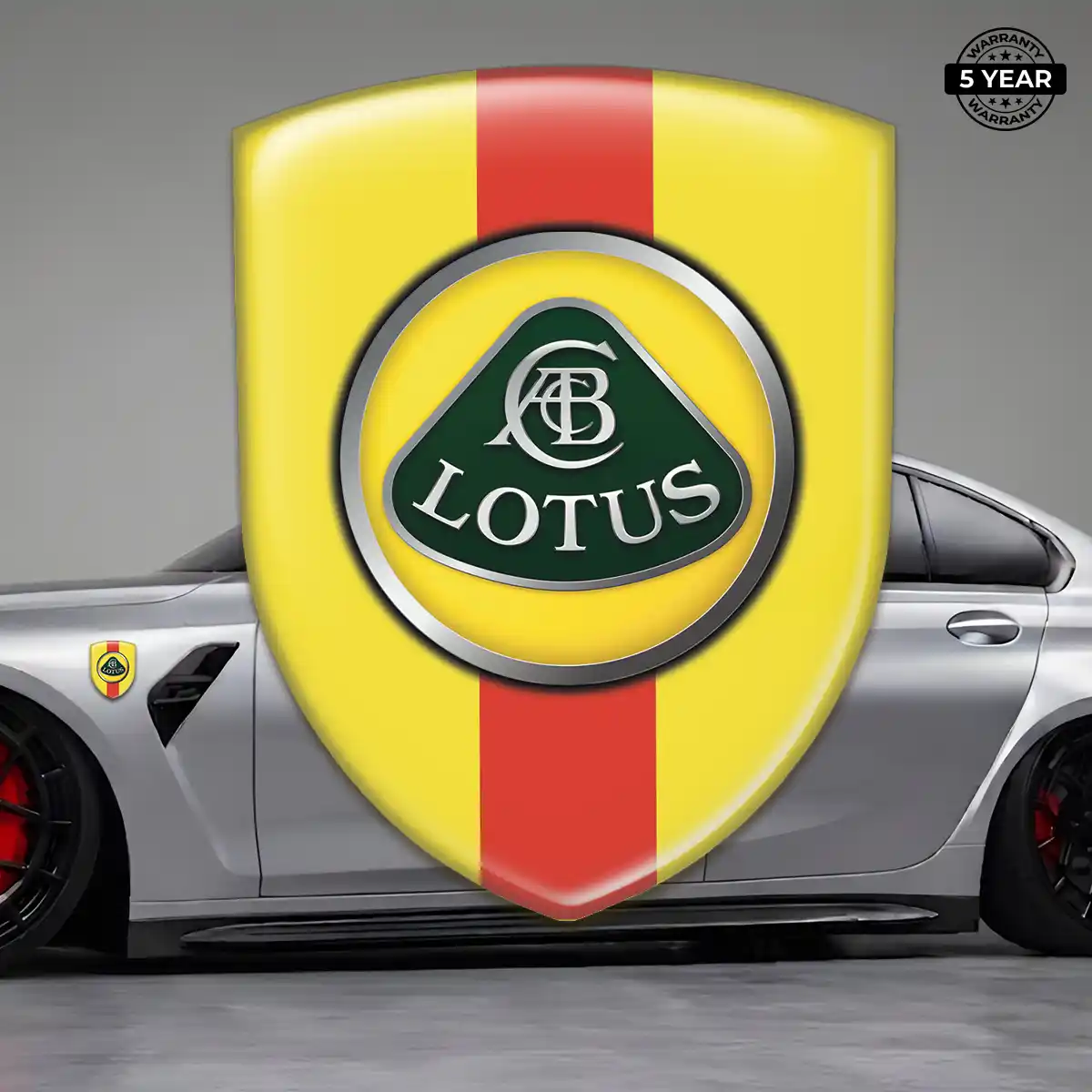 Lotus Self Adhesive Emblem Sticker Interior Luxe