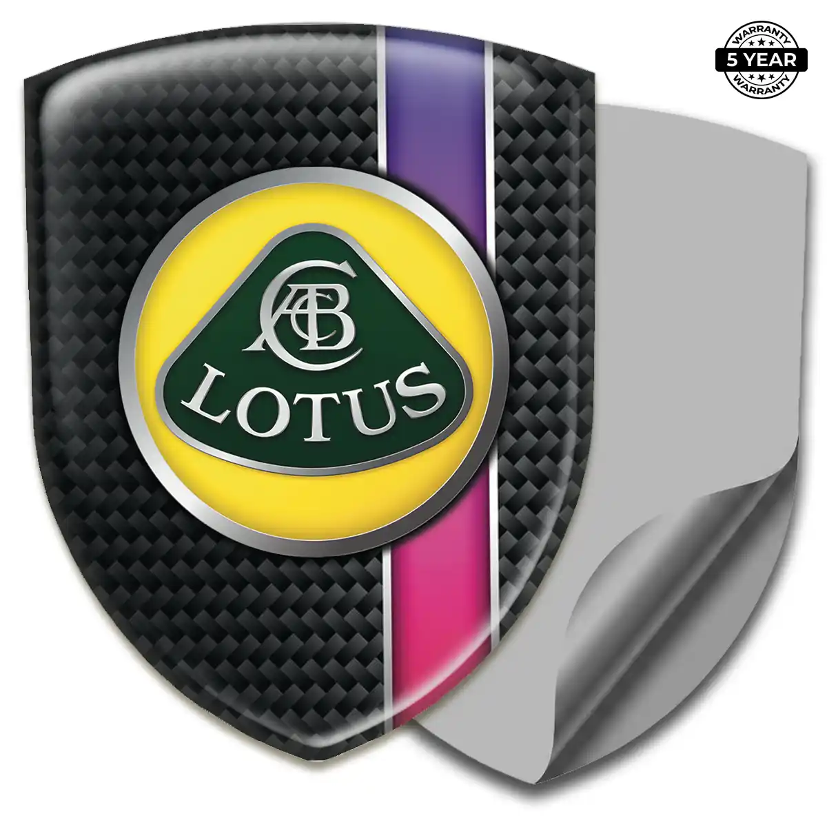 Lotus Self Adhesive Emblem Sticker Refined Design