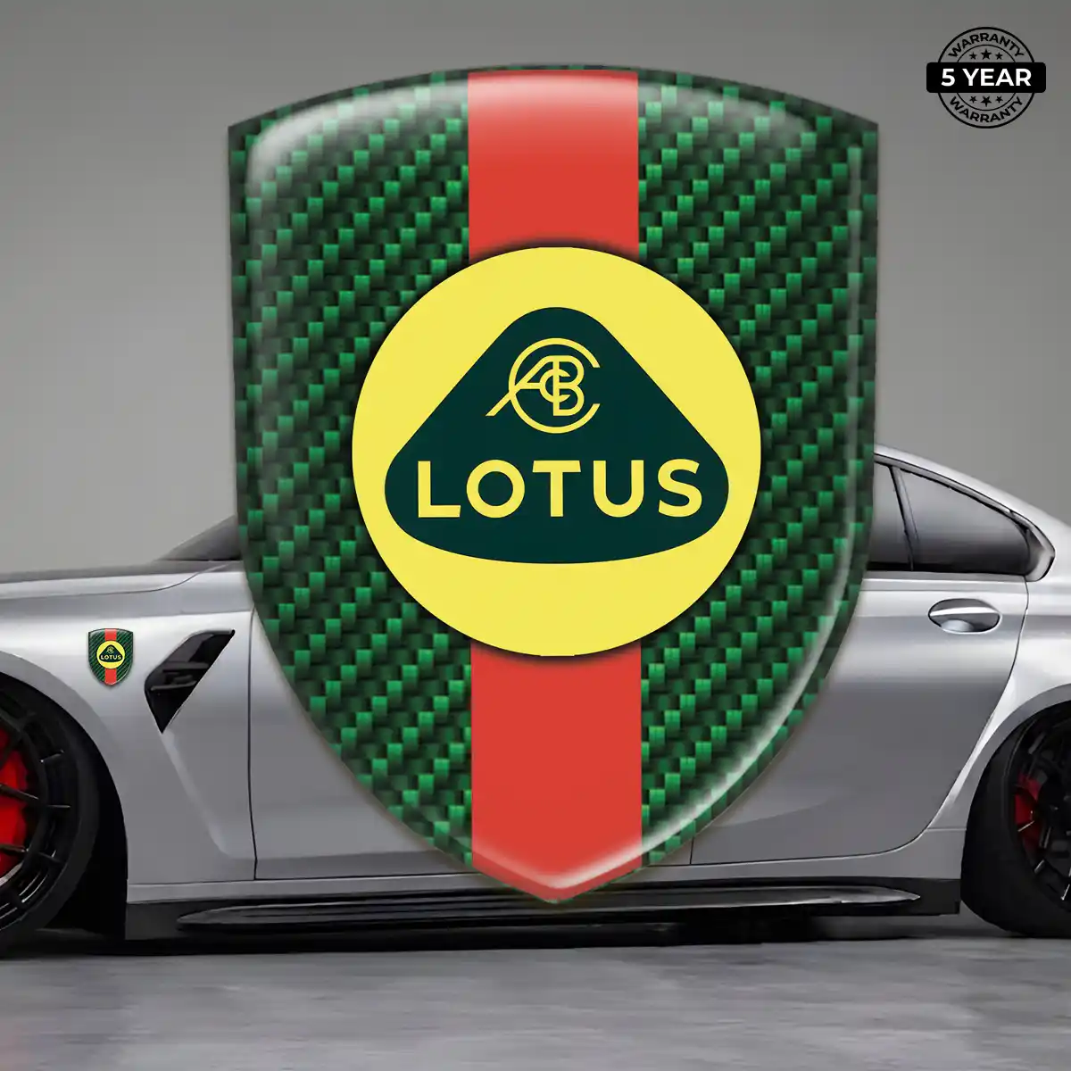 Lotus Self Adhesive Emblem Sticker Resin Elite