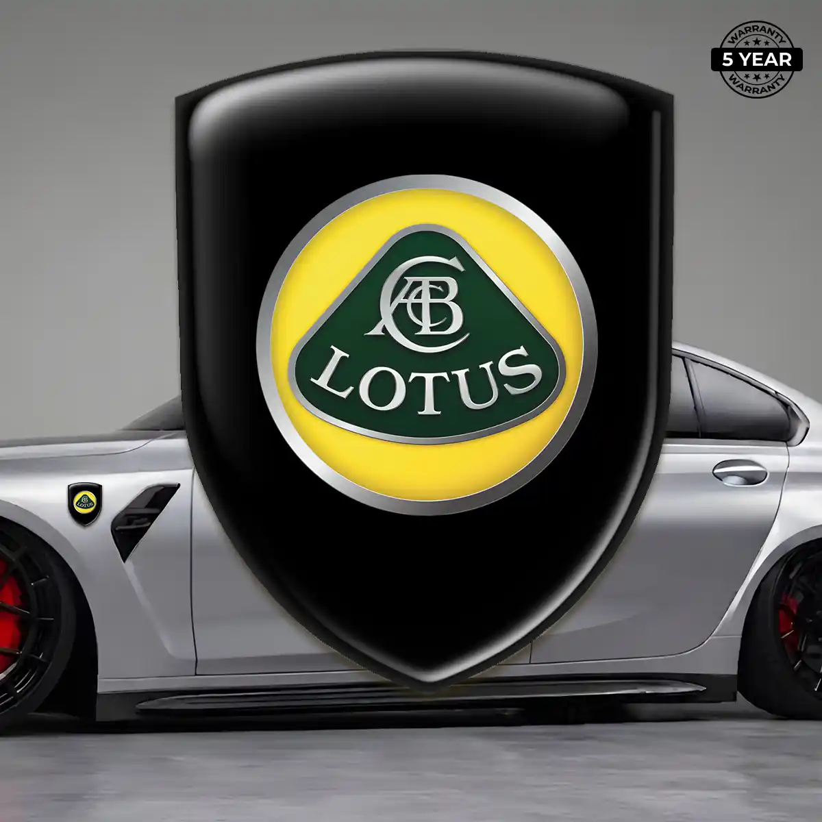 Lotus Self Adhesive Emblem Sticker Resin Luxe