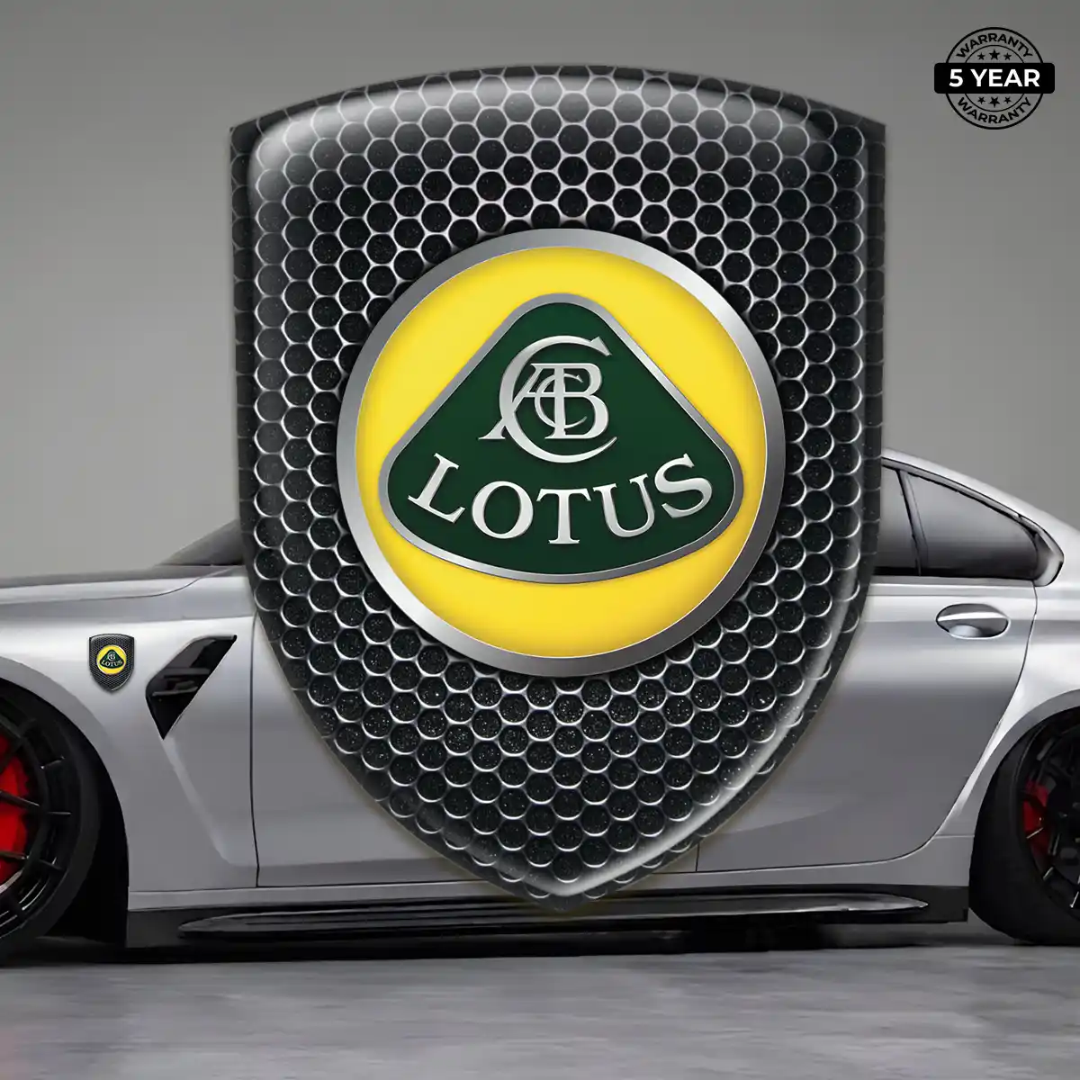 Lotus Self Adhesive Emblem Sticker Sleek Style