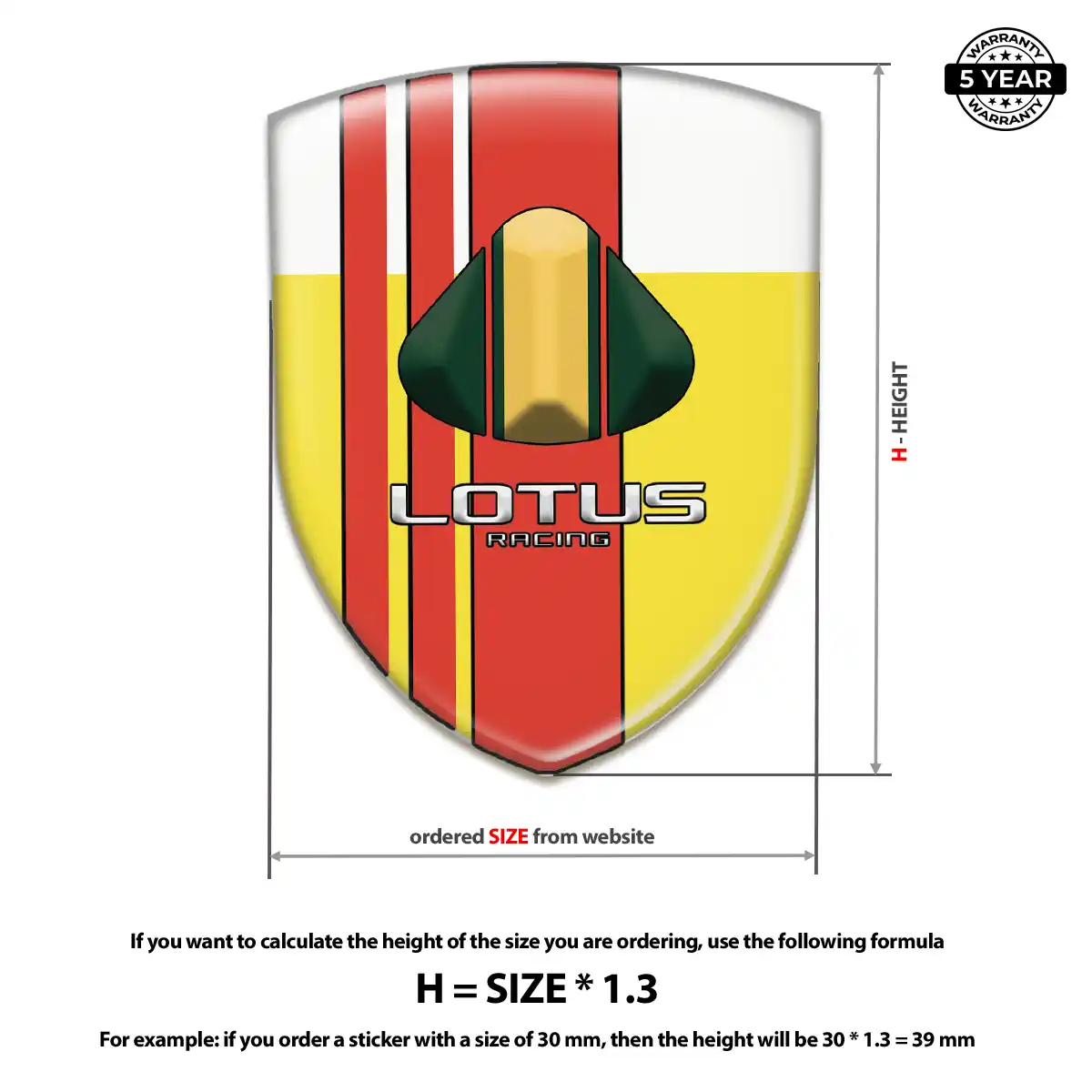 Lotus Silicone Badge Interior Elegance