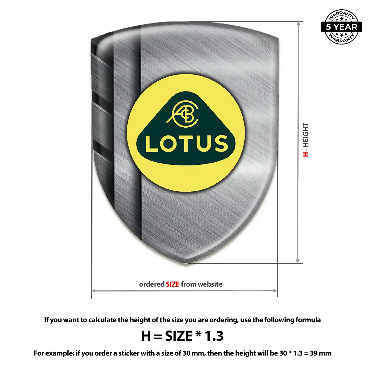 Lotus Silicone Badge Premium Dome
