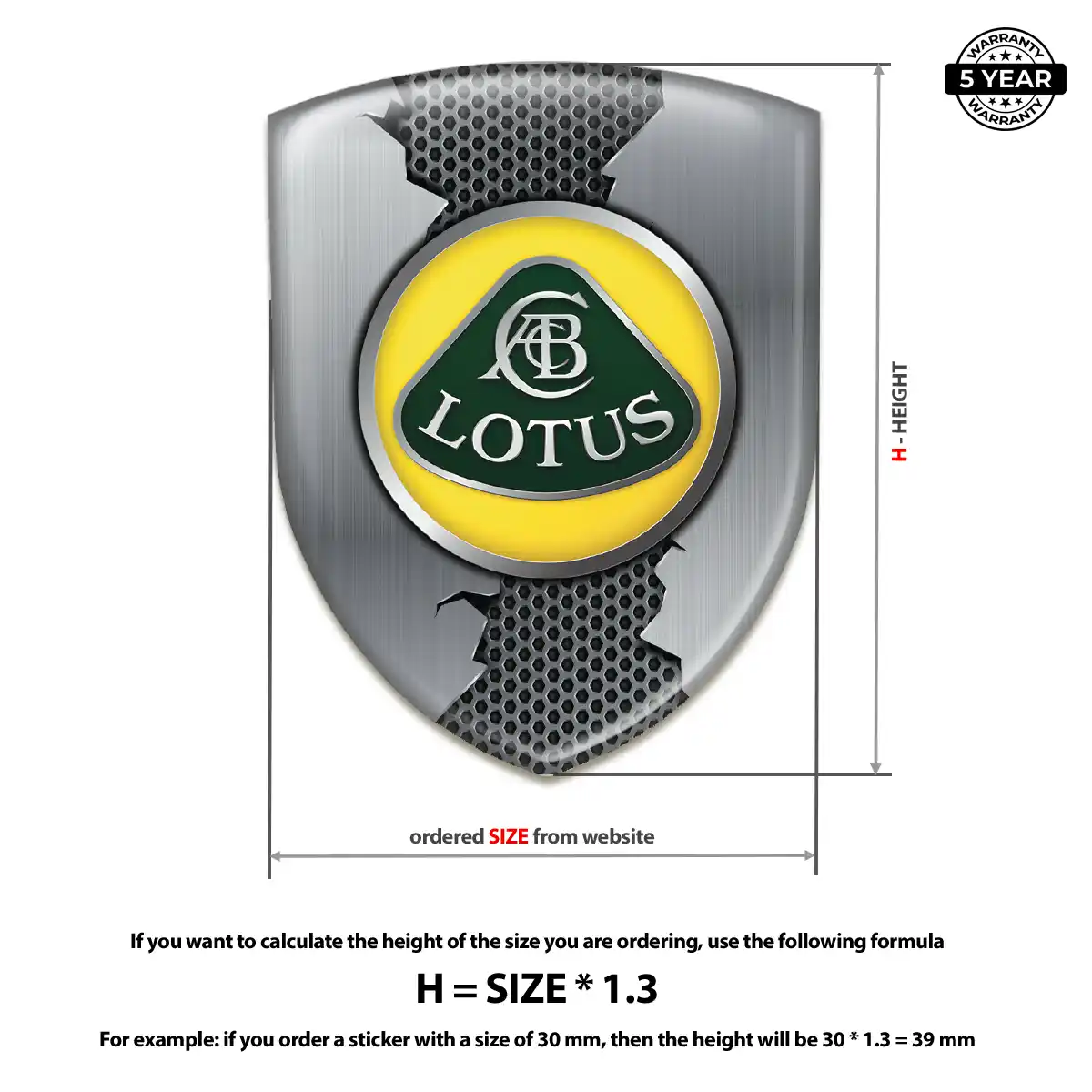 Lotus Silicone Badge Signature Grade