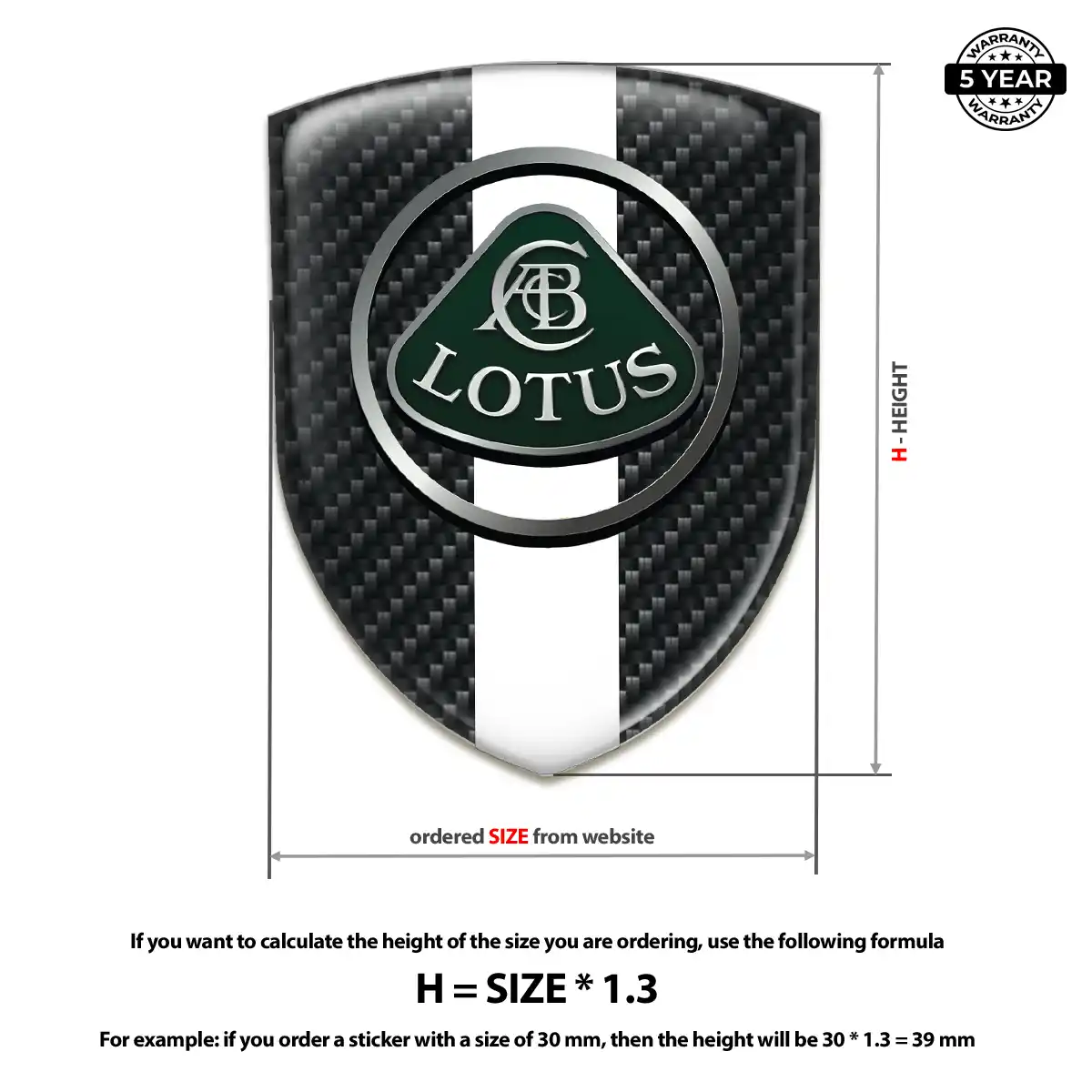Lotus Silicone Emblem Cabin Style