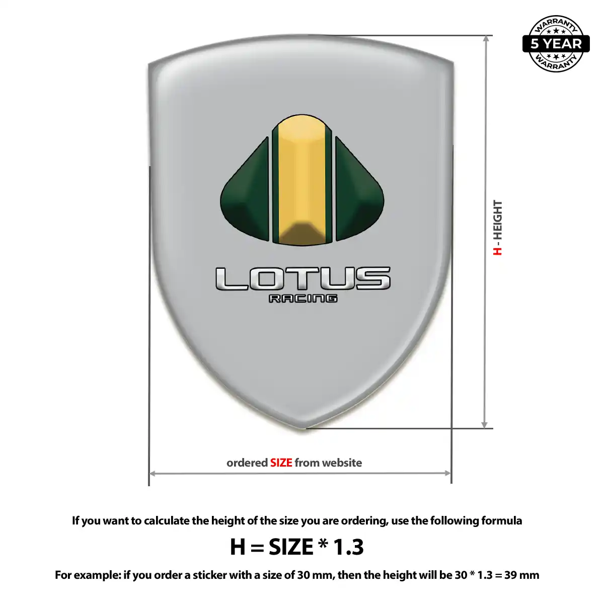 Lotus Silicone Emblem Elite Finish