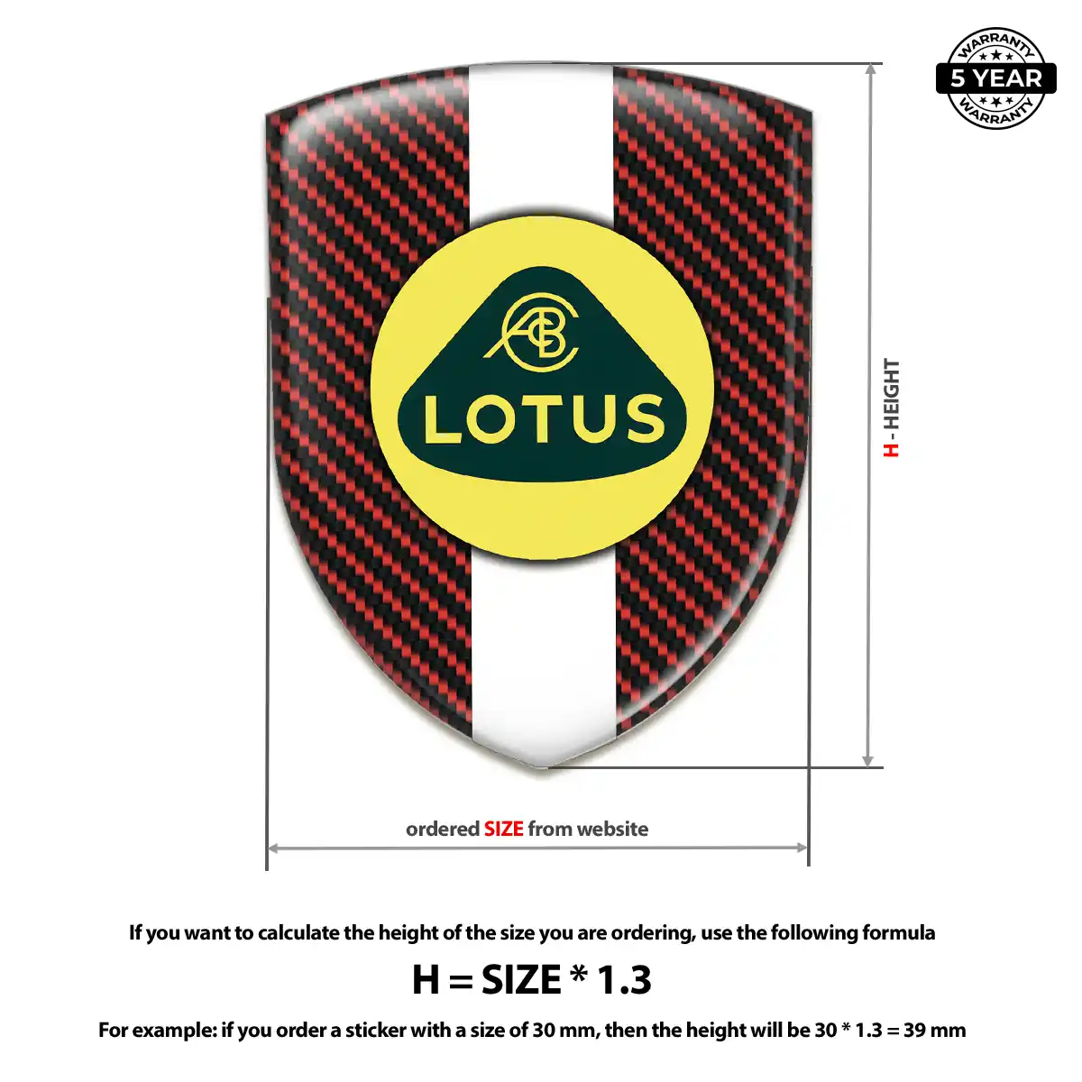 Lotus Silicone Emblem Exterior Luxe