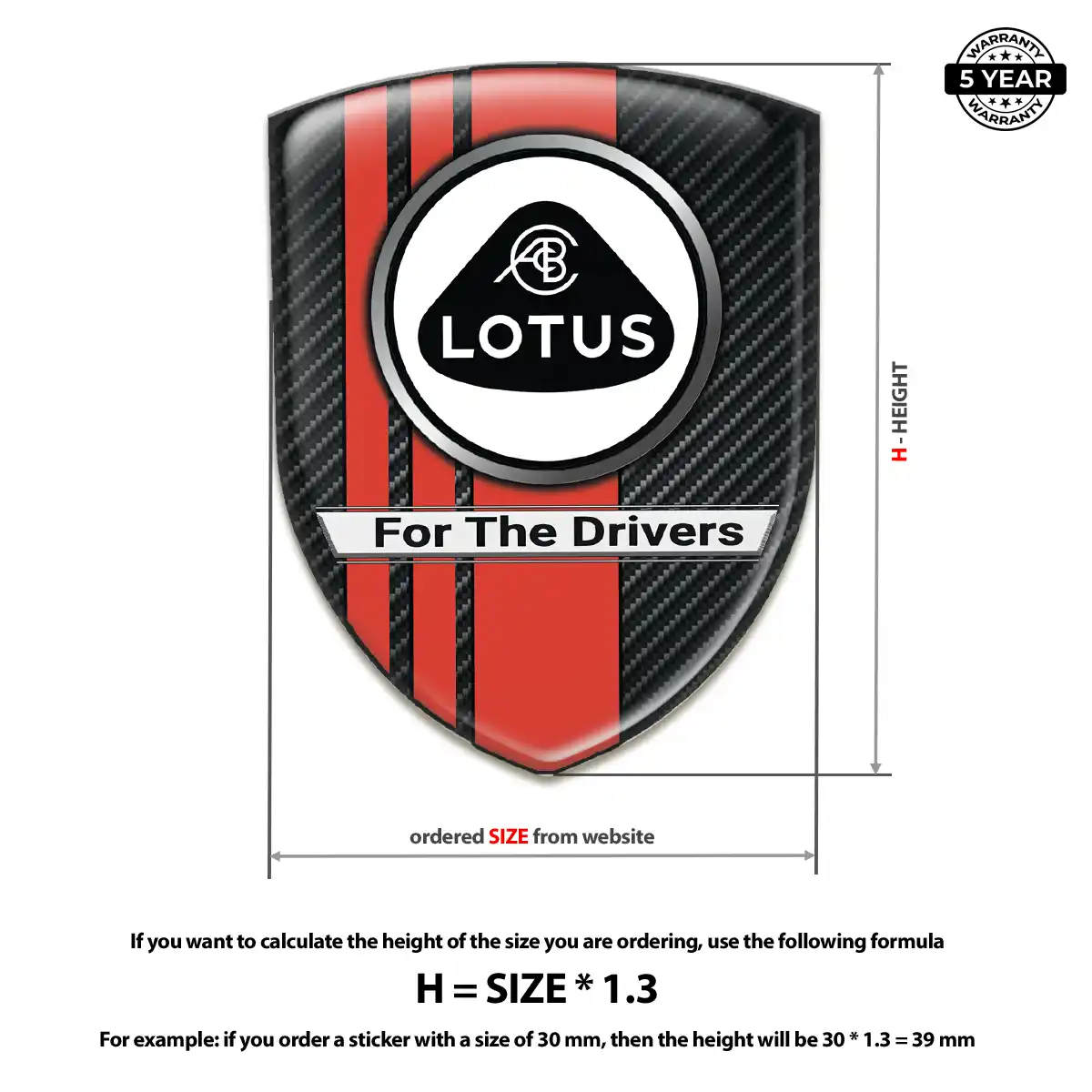 Lotus Silicone Emblem Interior Elegance