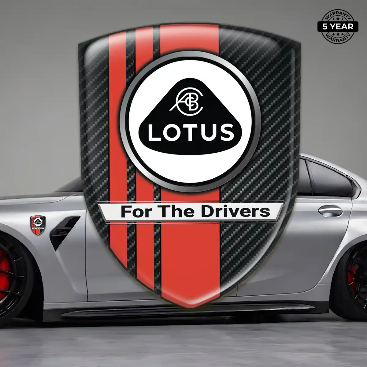 Lotus Silicone Emblem Interior Elegance