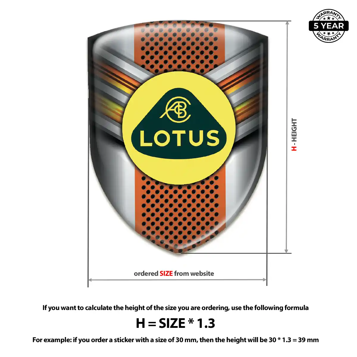 Lotus Silicone Emblem Interior Luxe