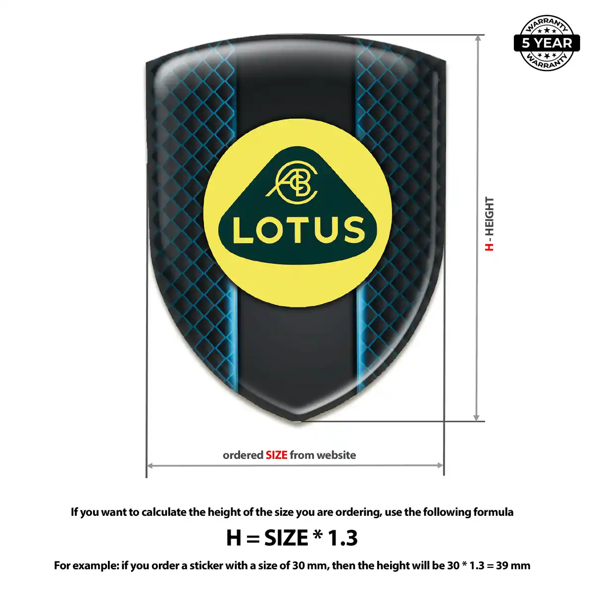 Lotus Silicone Emblem Outer Style