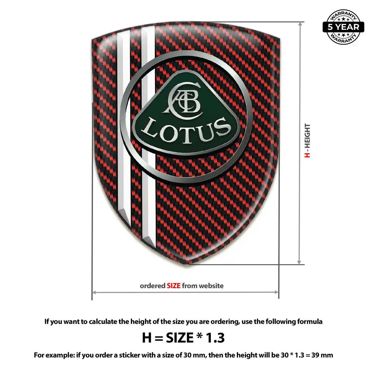 Lotus Silicone Emblem Premium Dome