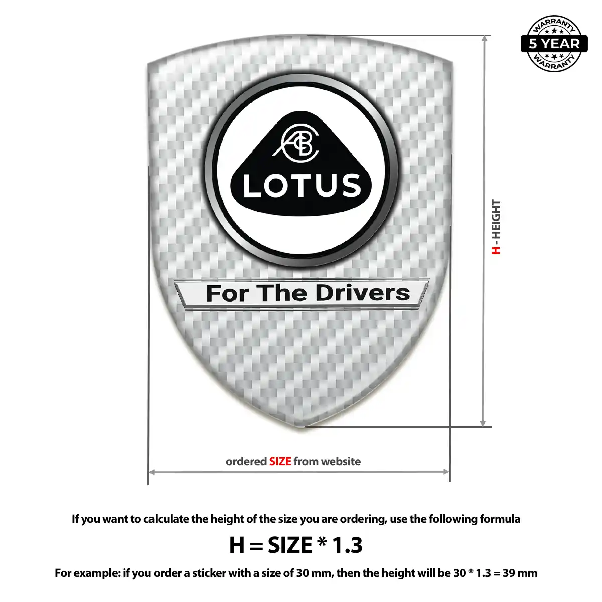 Lotus Silicone Emblem Prime Quality