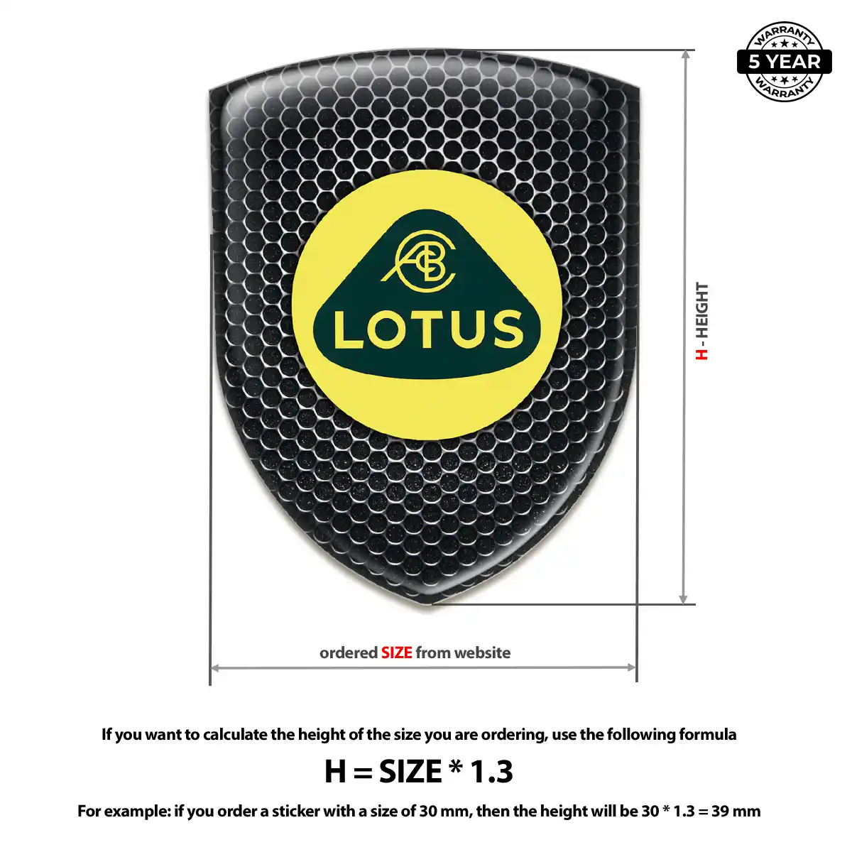 Lotus Sticker Elite Finish