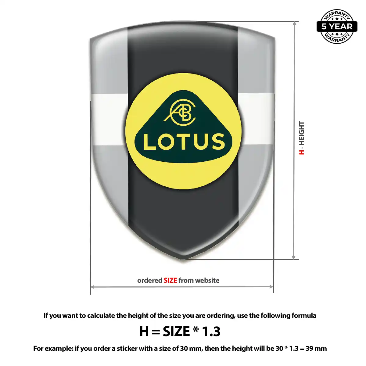 Lotus Sticker Exterior Luxe