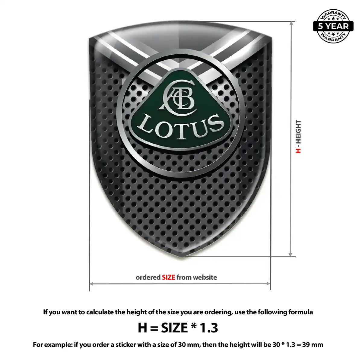 Lotus Sticker Premium Dome