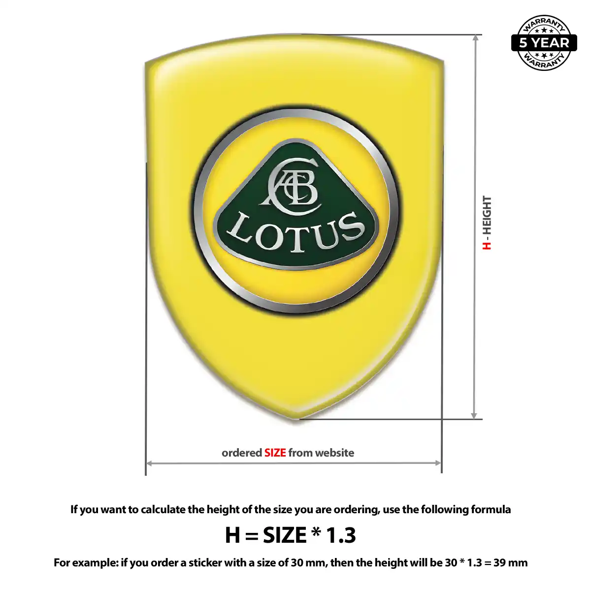 Lotus Sticker Resin Luxe