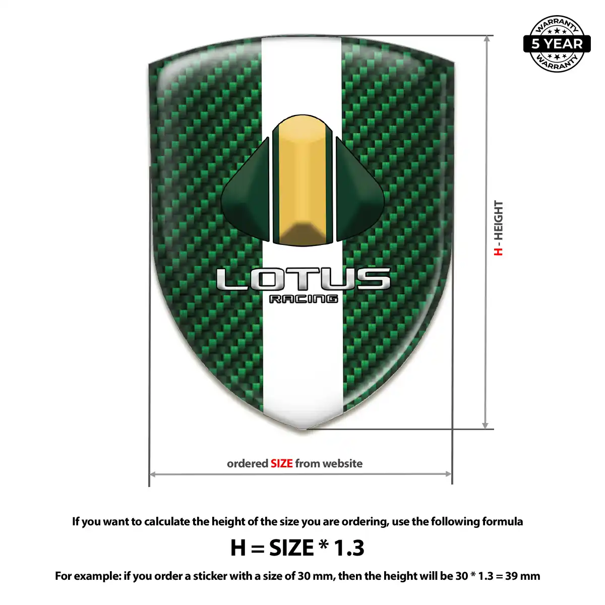 Lotus Vehicle Logo Sticker Cabin Style