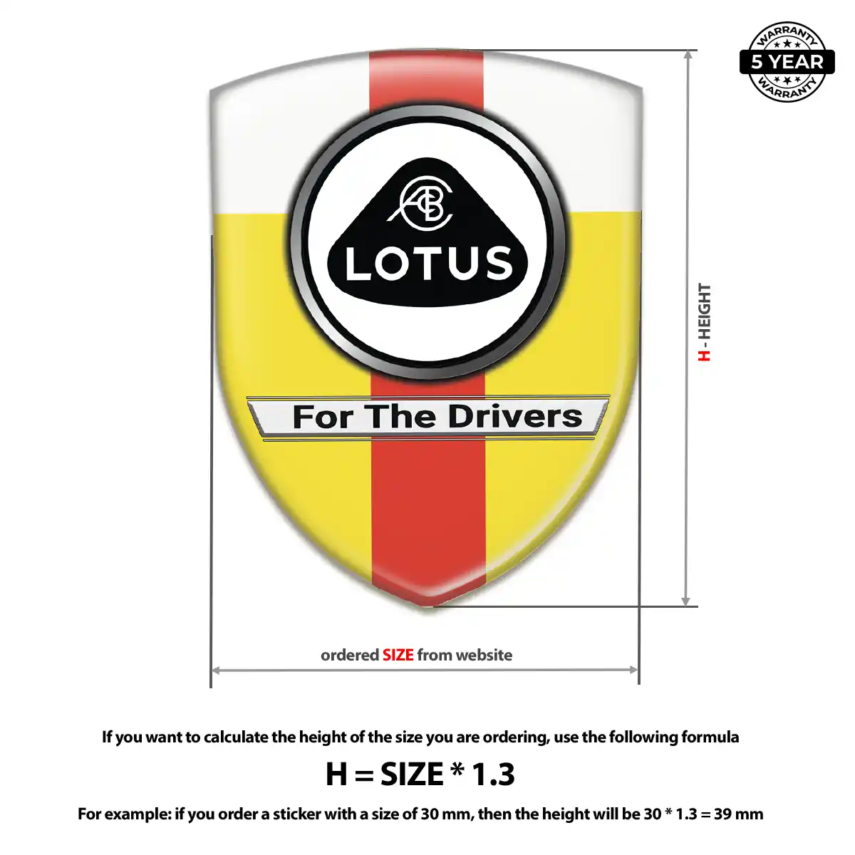 Lotus Vehicle Logo Sticker Deluxe Edition