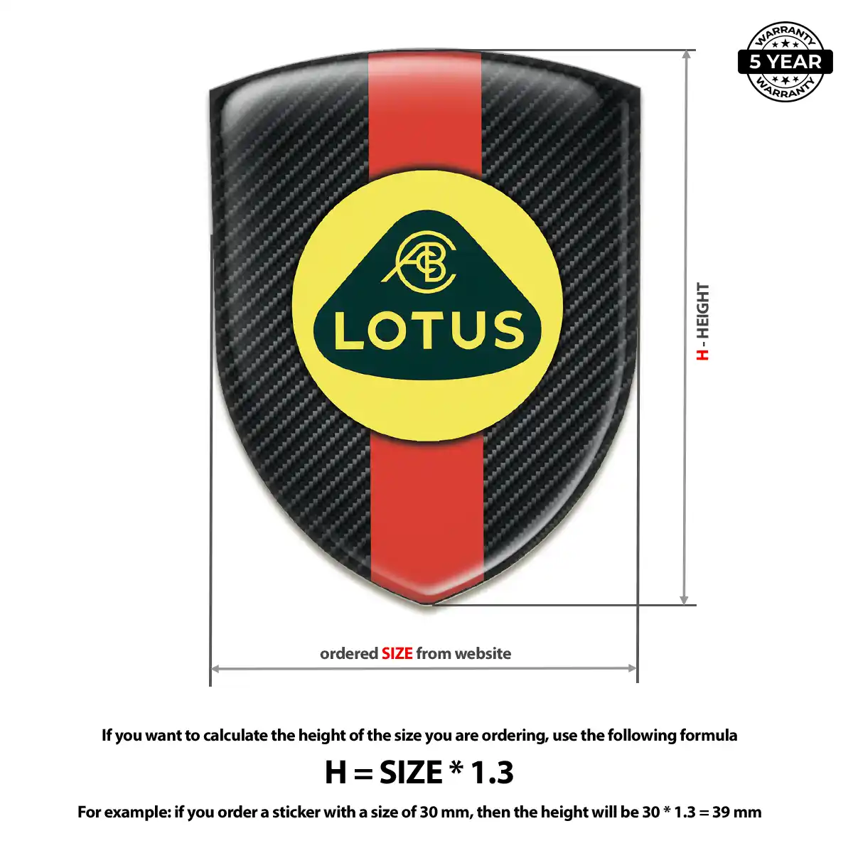Lotus Vehicle Logo Sticker Elite Edition