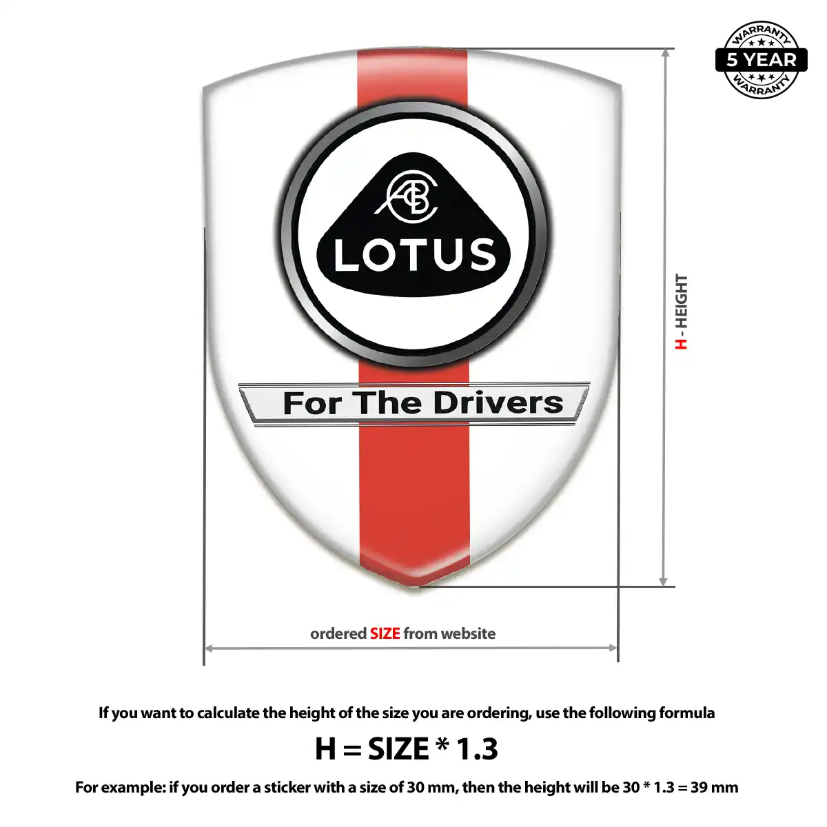 Lotus Vehicle Logo Sticker Exclusive Series