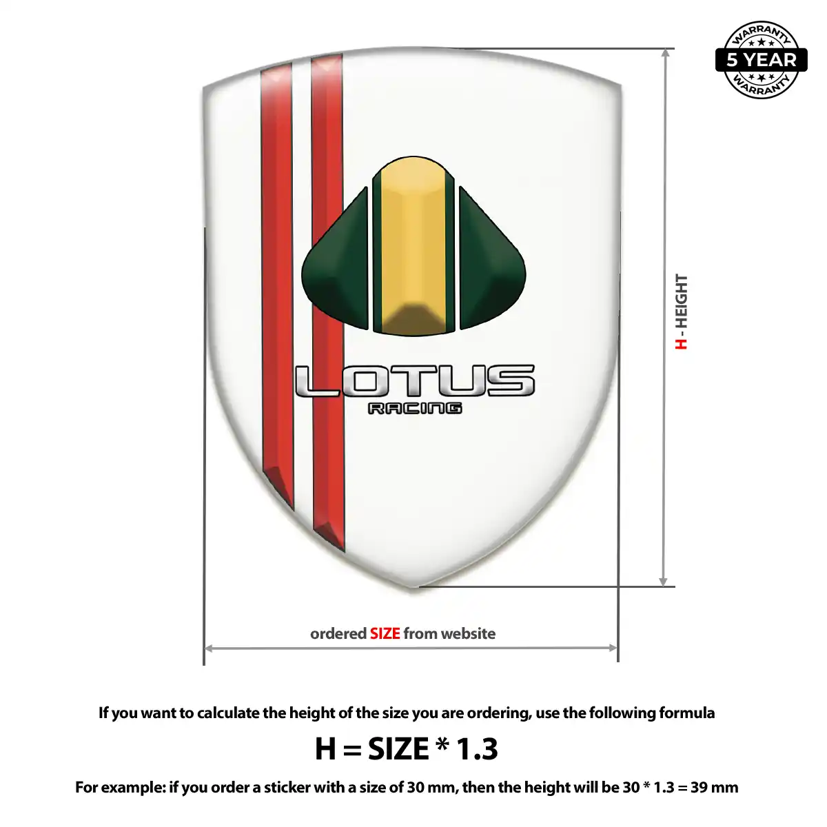 Lotus Vehicle Logo Sticker Noble Edition