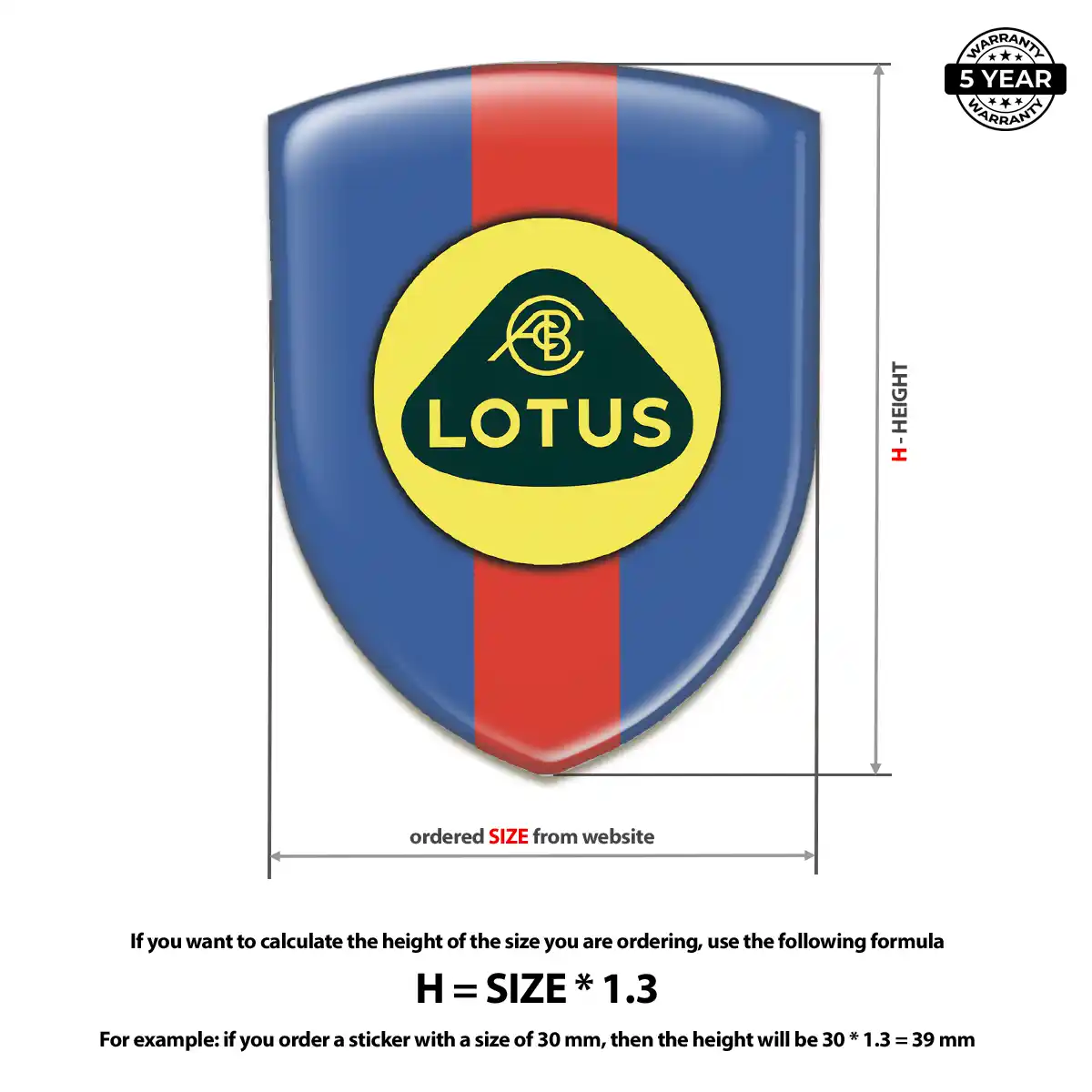 Lotus Vehicle Logo Sticker Refined Design