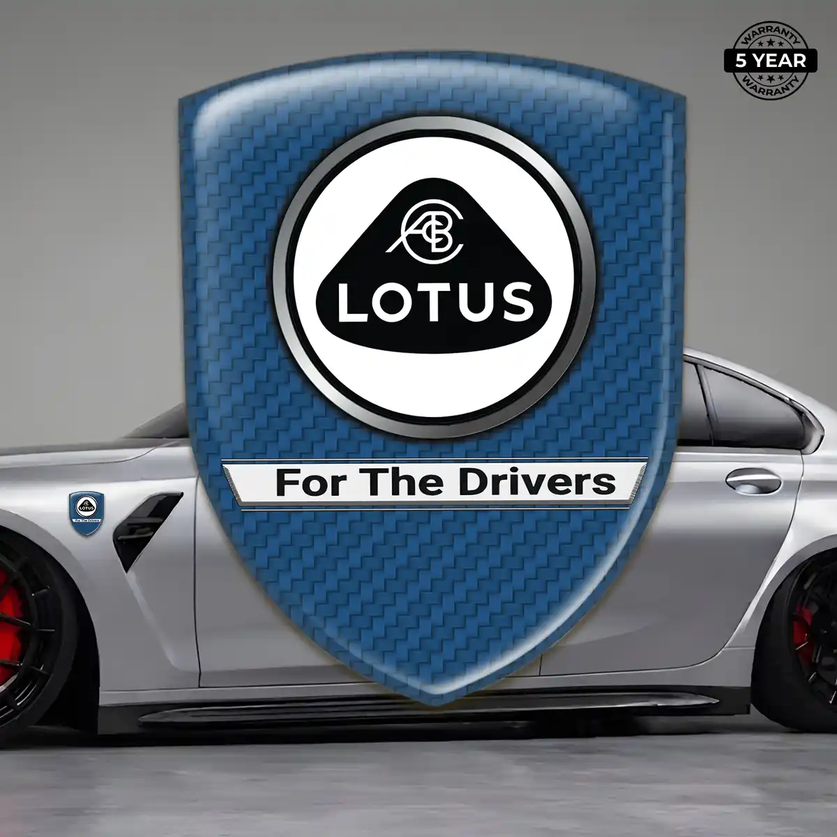 Lotus Vehicle Logo Sticker Resin Luxe