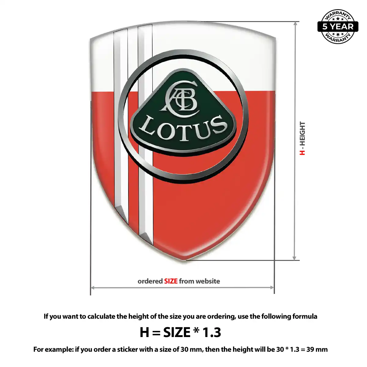 Lotus Vehicle Logo Sticker Sleek Style