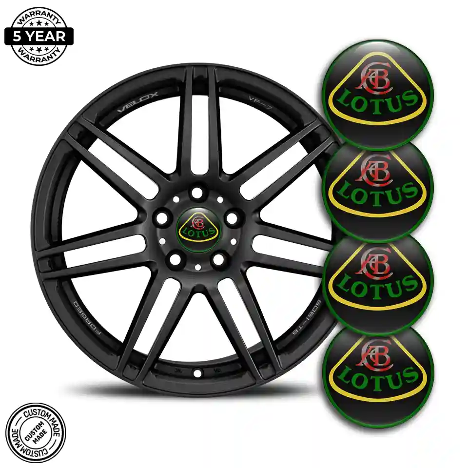 Lotus Wheel Emblem Self-Adhesive Stylish Design