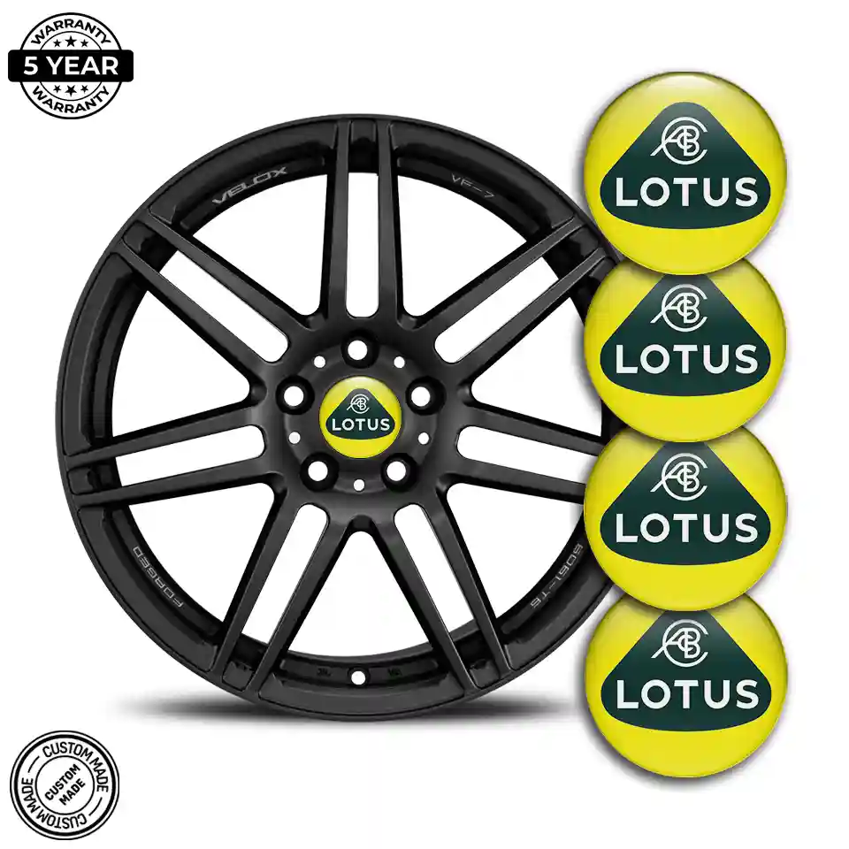 Lotus Wheel Emblems Stylish Design
