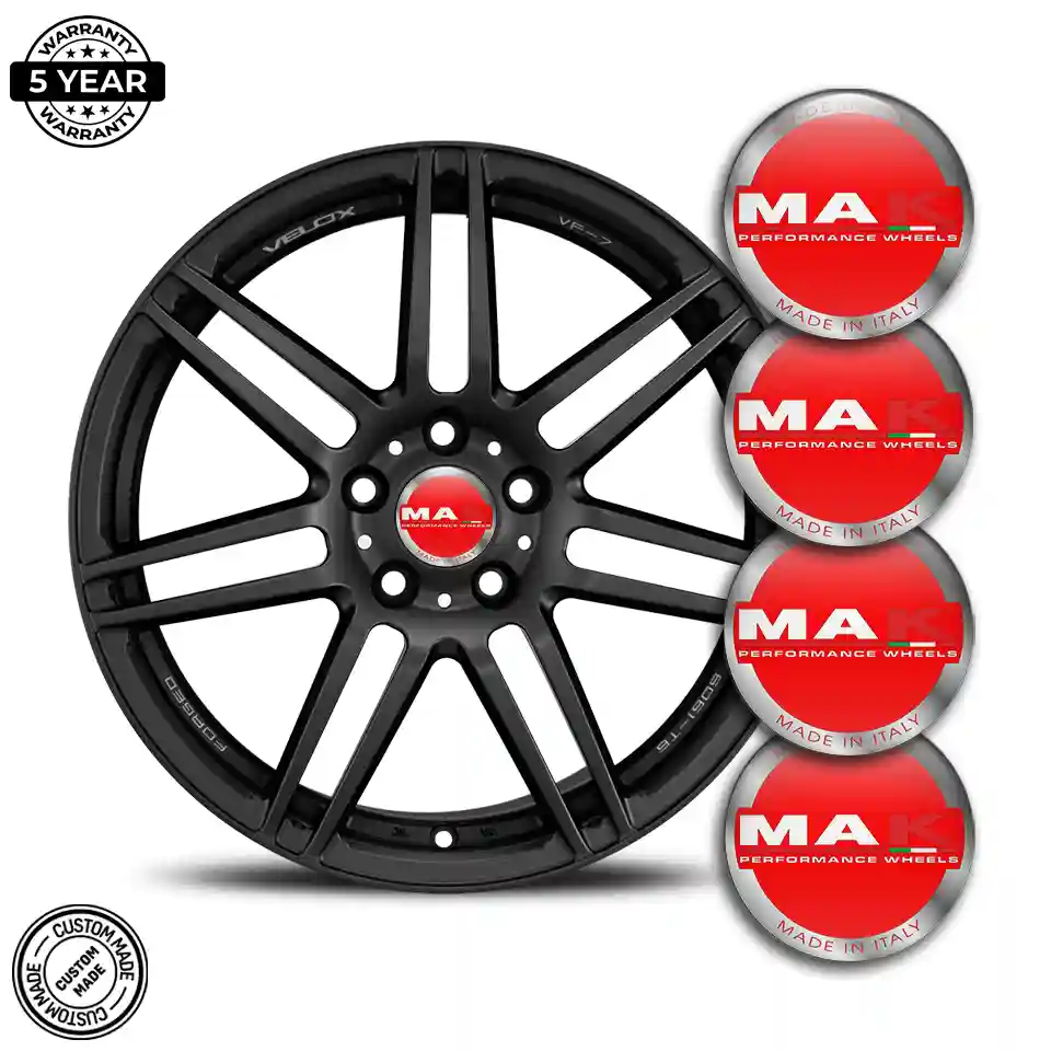MAK Badge Emblems Center Cap Sleek Style
