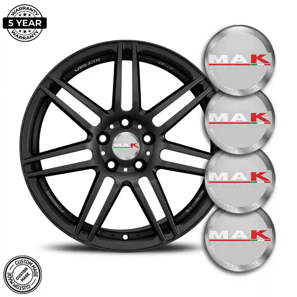 MAK Domed Sticker Sleek Style