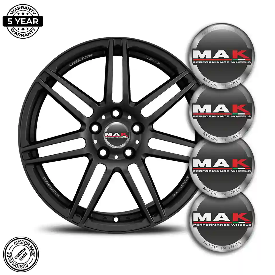 MAK Wheel Emblems Sleek Style