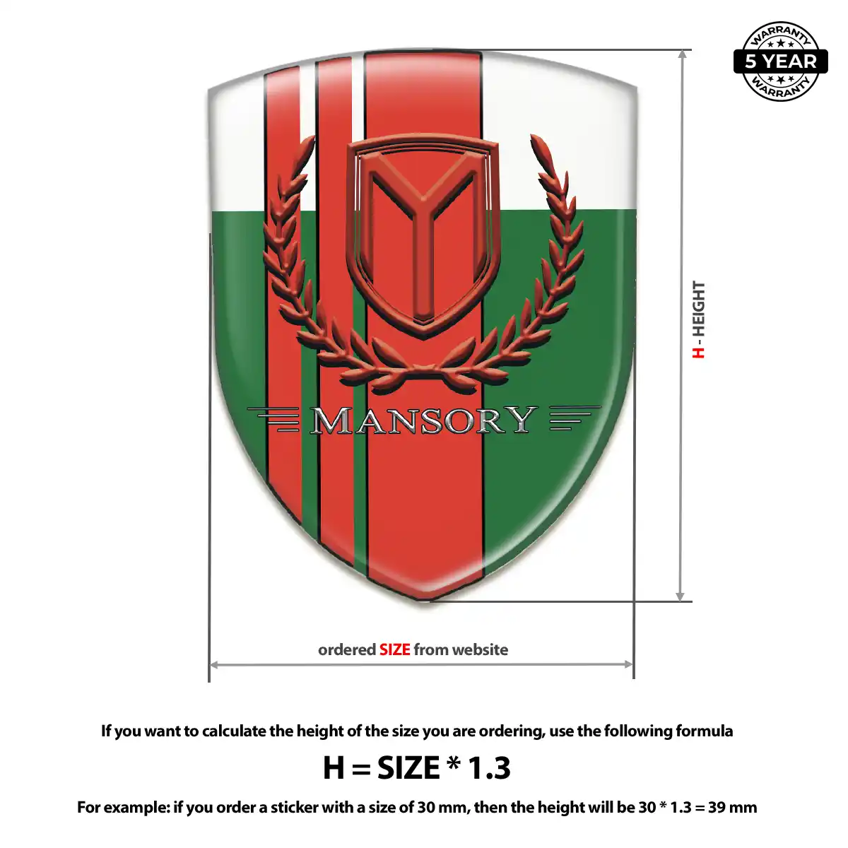 Mansory 3D Badge Sticker Elite Edition