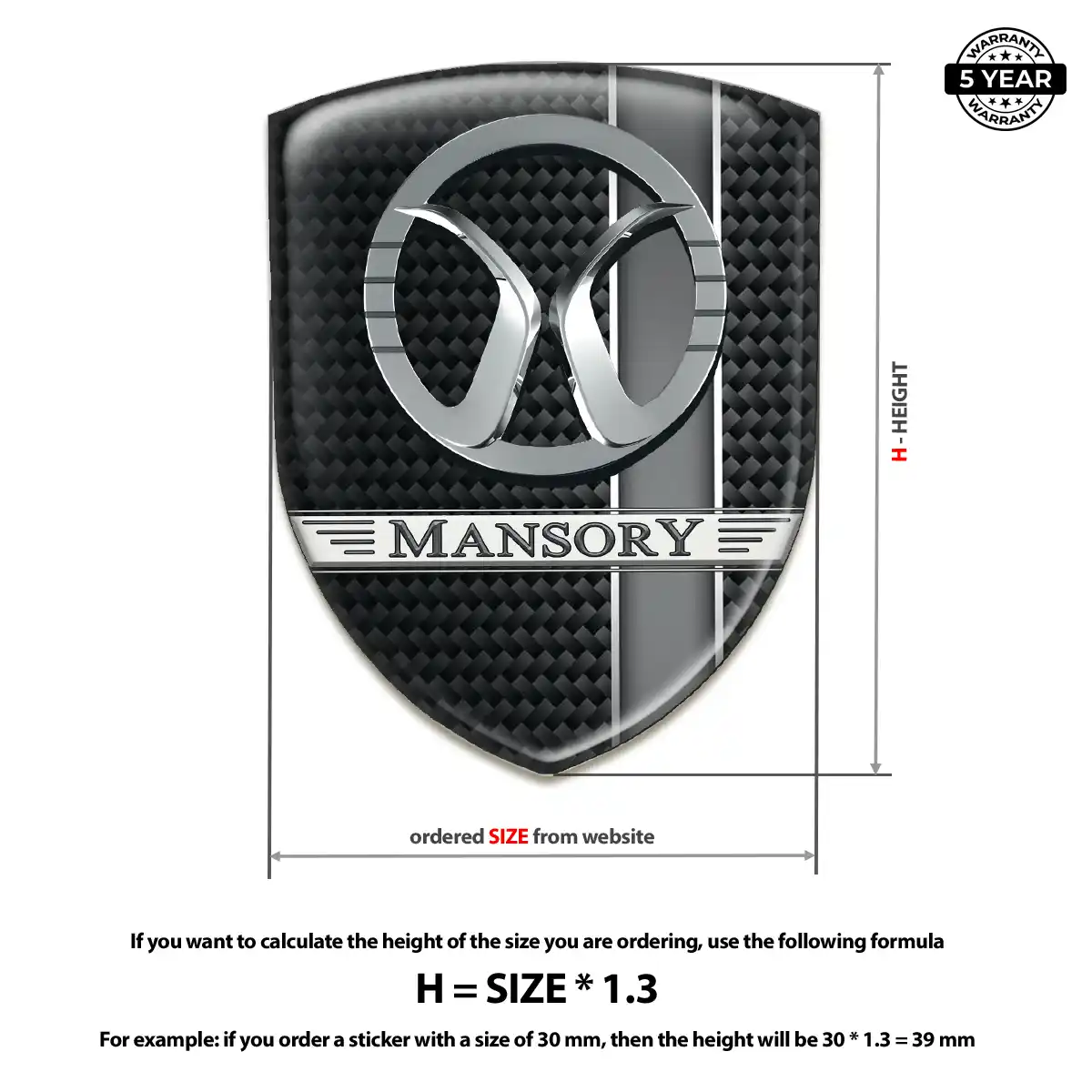 Mansory 3D Domed Sticker Exclusive Series
