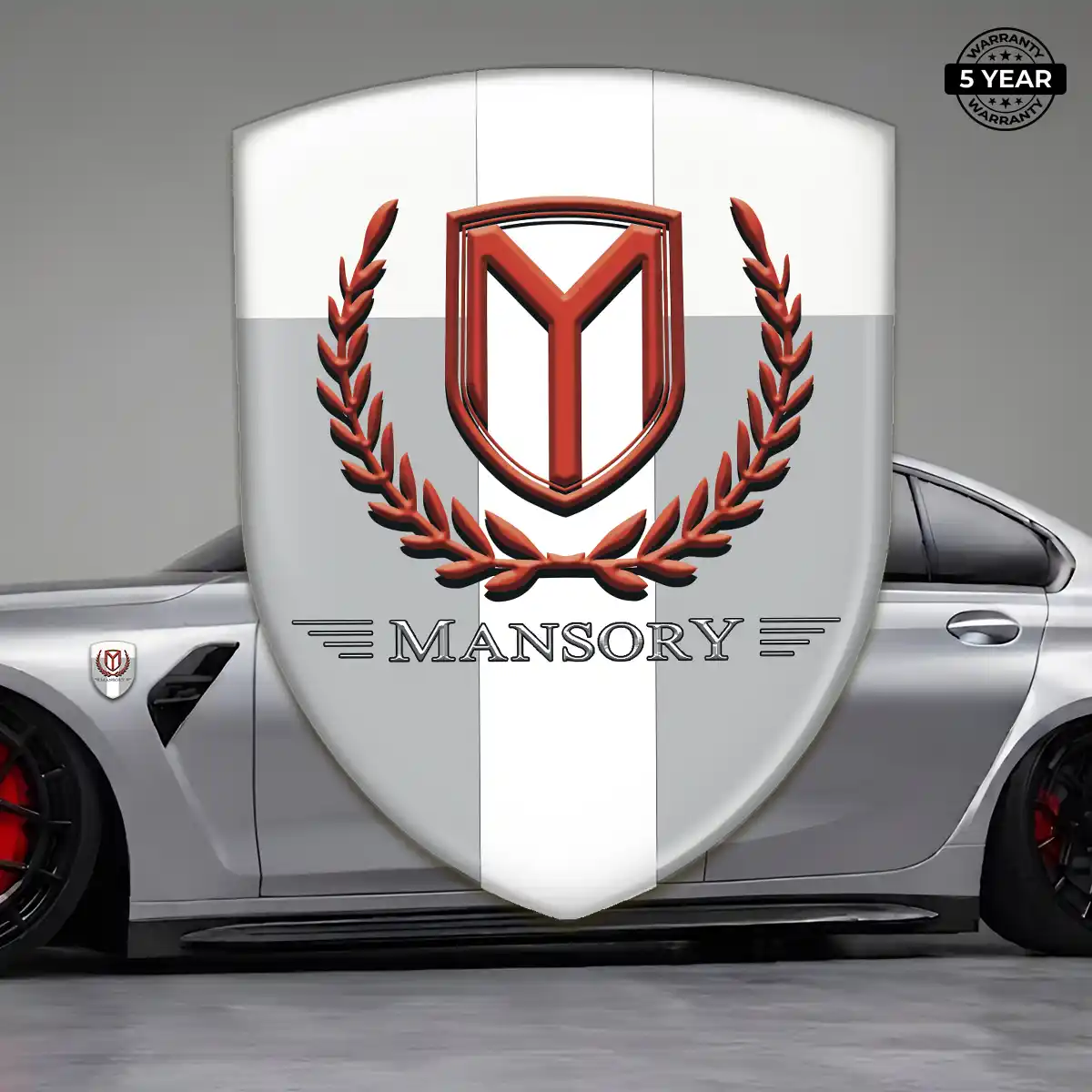 Mansory 3D Emblem Sticker Premium Dome