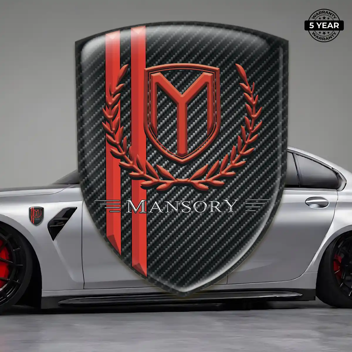 Mansory 3D Emblem Sticker Resin Elite
