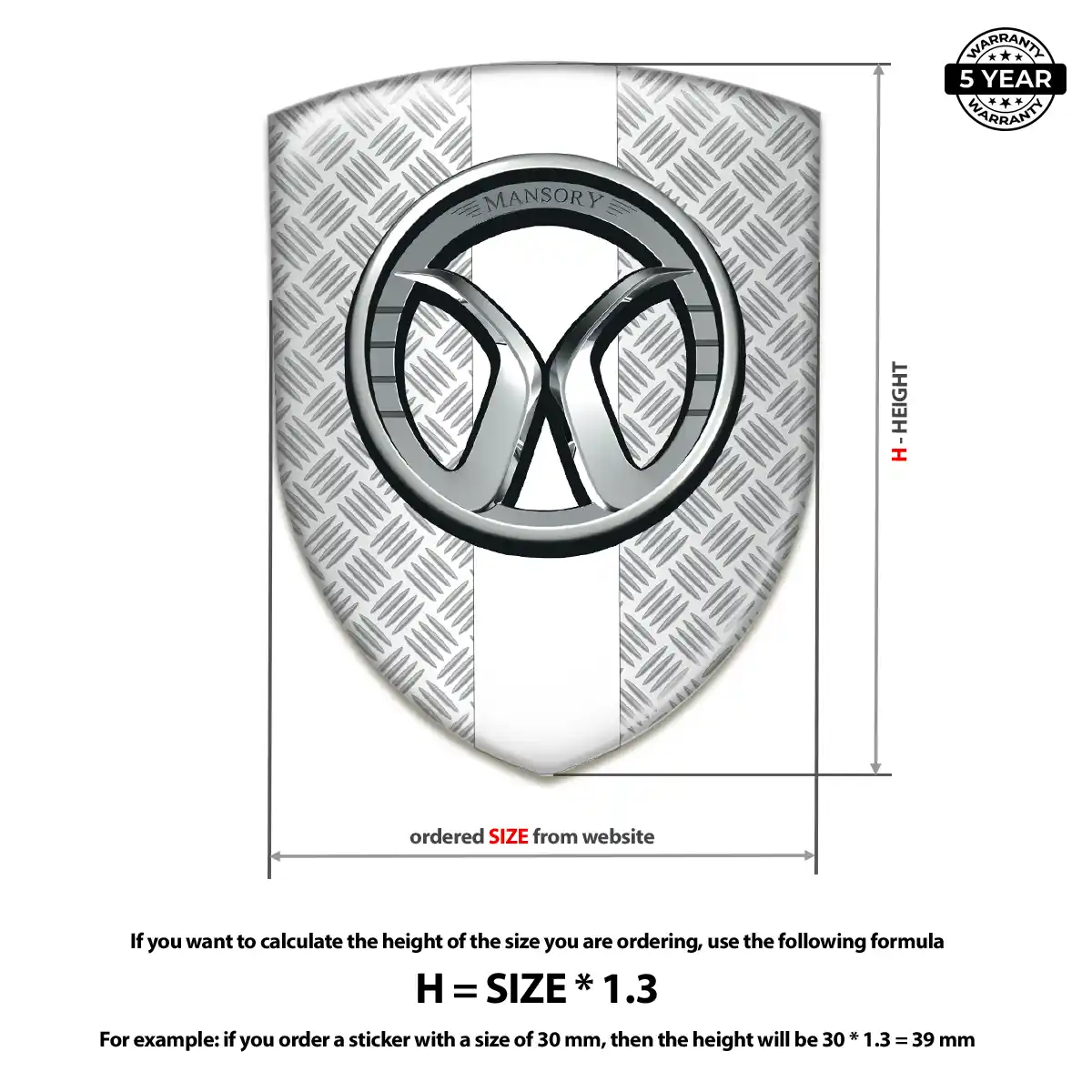Mansory 3D Gel Sticker Deluxe Edition